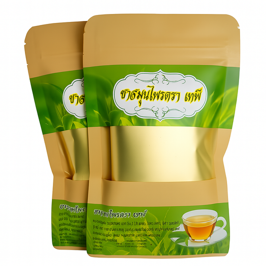 2 Packs Tapee Thai Herbal Tea – 50 Tea Bags – Traditional Thai Blend