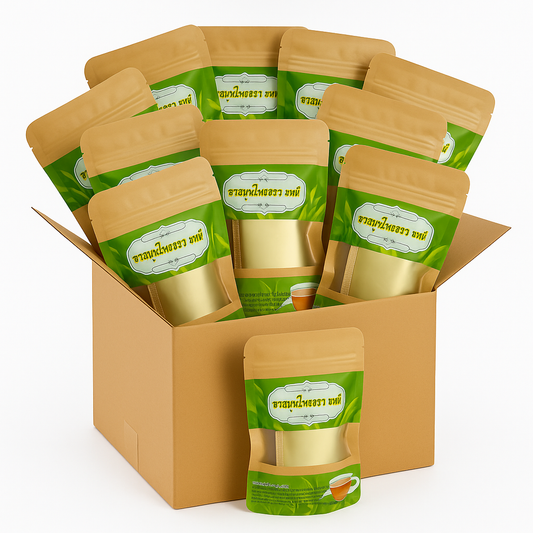 20 Packs Tapee Thai Herbal Tea – 500 Tea Bags – Traditional Thai Blend